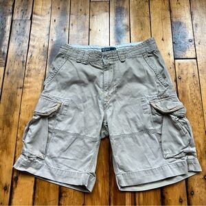 Polo Ralph Lauren Men’s 32 Cargo Shorts Khaki Twill Tan Spring Summer